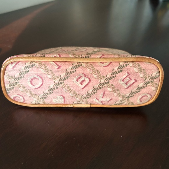 Dooney & Bourke Pink Monogram Pouch Duo Makeup & Coin/Key - Picture 4 of 11